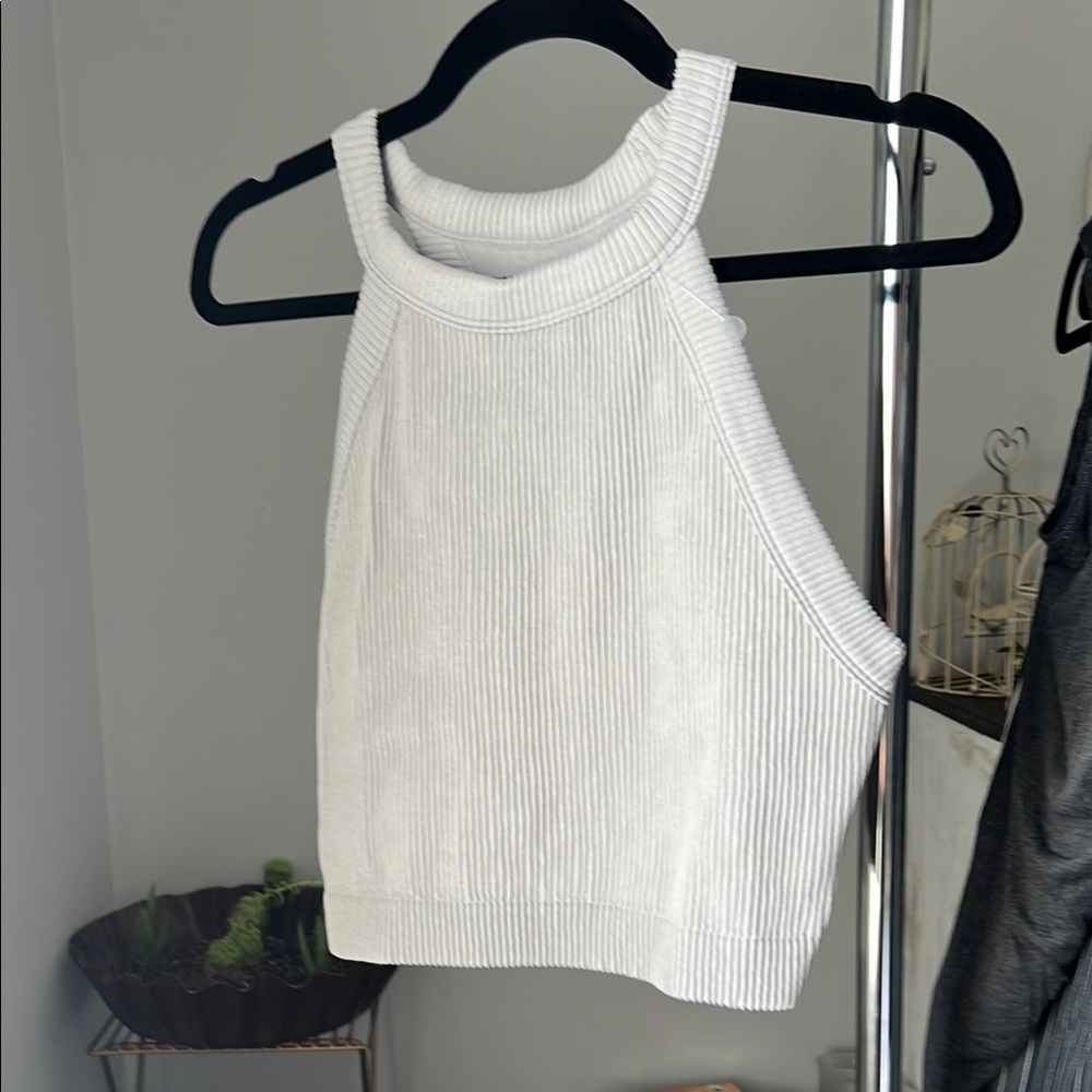 Aerie Grey Ribbed Women's Top